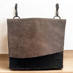 Handcrafted Leather Satchel! Leather & Cowhide Messenger Bag Handmade | Unisex
